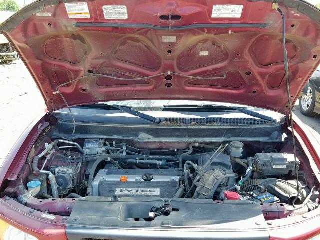 5J6YH28766L013202 - 2006 HONDA ELEMENT EX BURGUNDY photo 7