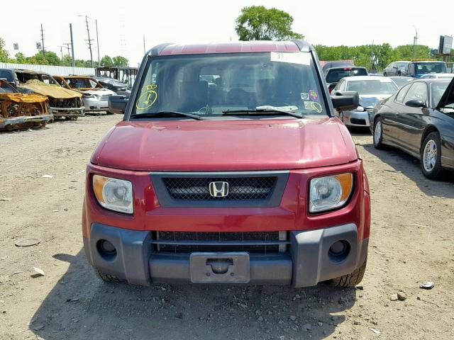 5J6YH28766L013202 - 2006 HONDA ELEMENT EX BURGUNDY photo 9