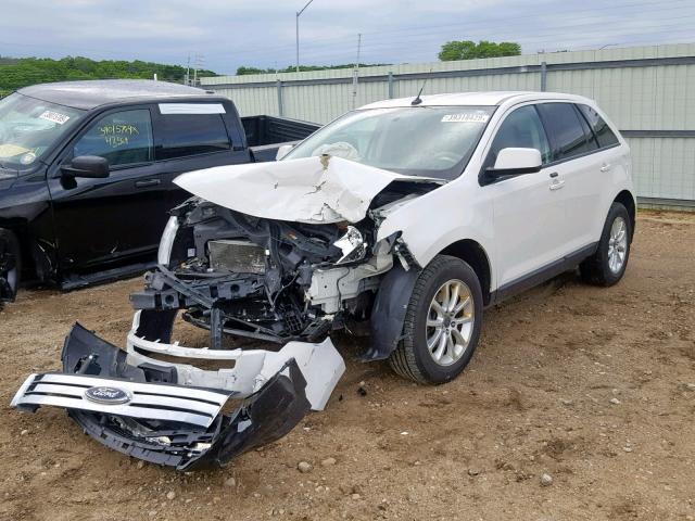 2FMDK48C29BA98215 - 2009 FORD EDGE SEL WHITE photo 2