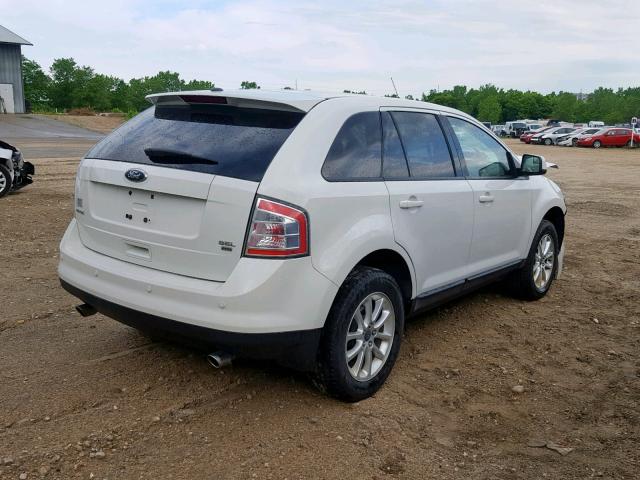 2FMDK48C29BA98215 - 2009 FORD EDGE SEL WHITE photo 4