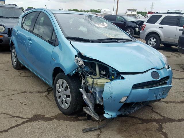 JTDKDTB38D1045337 - 2013 TOYOTA PRIUS C BLUE photo 1