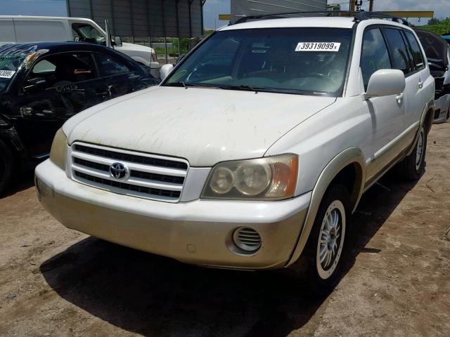 JTEGF21A130077931 - 2003 TOYOTA HIGHLANDER WHITE photo 2