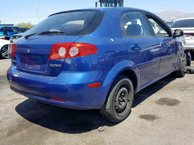 KL5JD66Z86K325743 - 2006 SUZUKI RENO BLUE photo 4