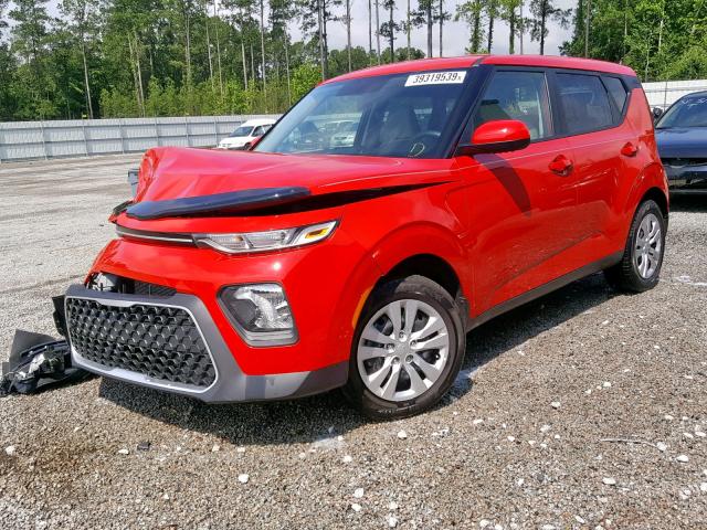 KNDJ23AU4L7017428 - 2020 KIA SOUL LX RED photo 2