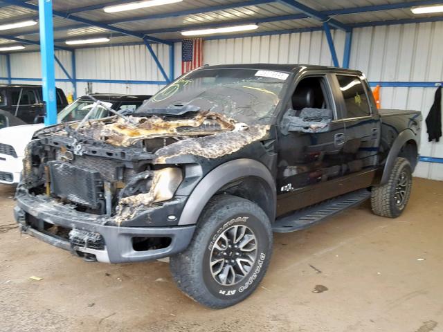 1FTFW1R63DFC47151 - 2013 FORD F150 SVT R BLACK photo 2