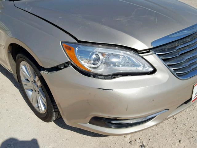 1C3CCBBB0EN119129 - 2014 CHRYSLER 200 TOURIN GOLD photo 9