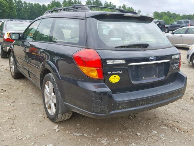 4S4BP85C754350288 - 2005 SUBARU LEGACY OUT BLACK photo 3