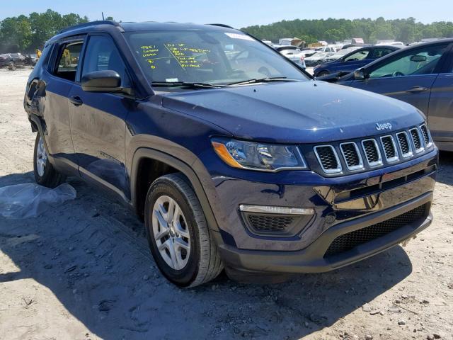 3C4NJCAB2JT102327 - 2018 JEEP COMPASS SP ლურჯი ფოტო 1