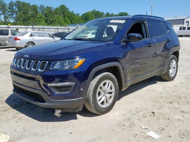3C4NJCAB2JT102327 - 2018 JEEP COMPASS SP ლურჯი ფოტო 2