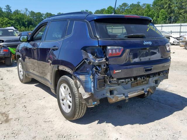 3C4NJCAB2JT102327 - 2018 JEEP COMPASS SP ლურჯი ფოტო 3