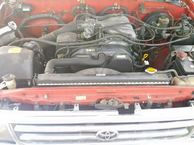 JT4TN12DXV0038427 - 1997 TOYOTA T100 XTRAC RED photo 7