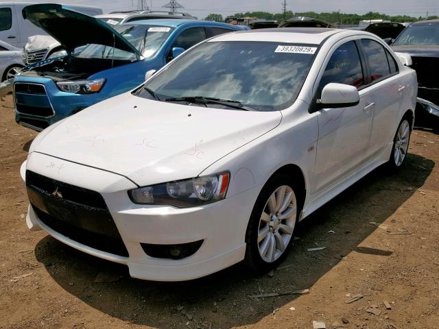 JA3AU86U38U019890 - 2008 MITSUBISHI LANCER GTS WHITE photo 2