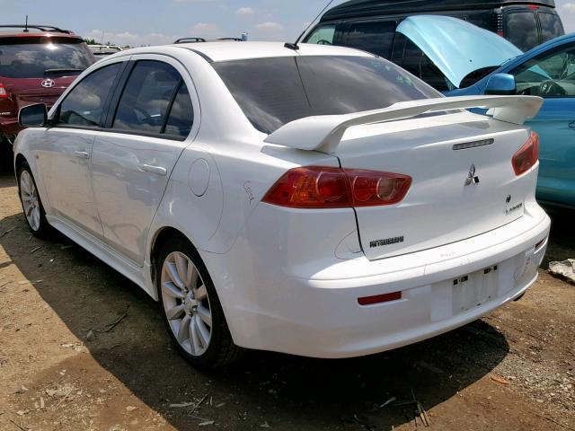 JA3AU86U38U019890 - 2008 MITSUBISHI LANCER GTS WHITE photo 3