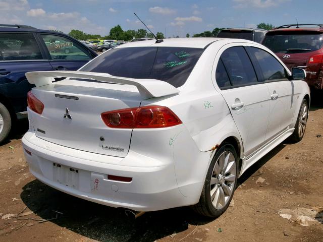 JA3AU86U38U019890 - 2008 MITSUBISHI LANCER GTS WHITE photo 4