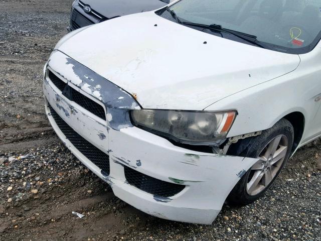 JASAU26U38U005002 - 2008 MITSUBISHI LANCER WHITE photo 10