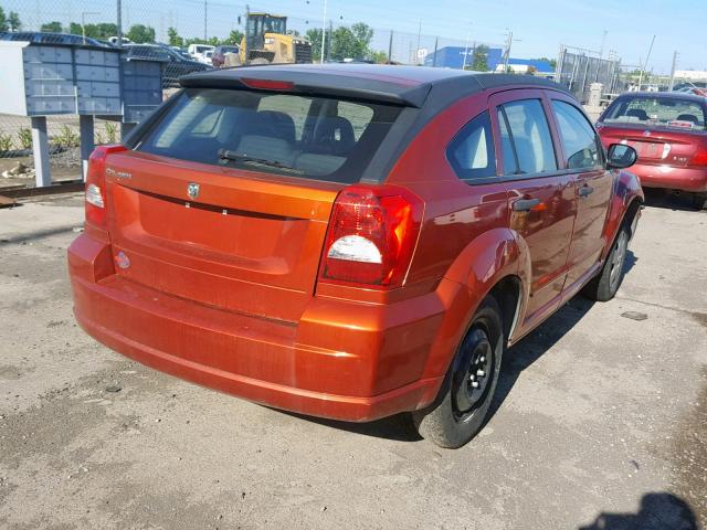 1B3HB28B08D625230 - 2008 DODGE CALIBER ORANGE photo 4