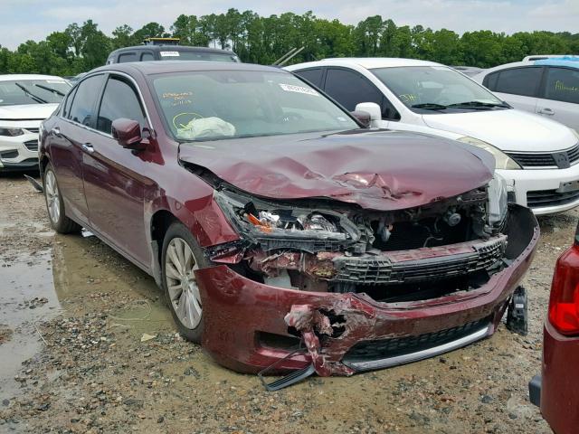 1HGCR2F82FA230039 - 2015 HONDA ACCORD EXL BURGUNDY photo 1