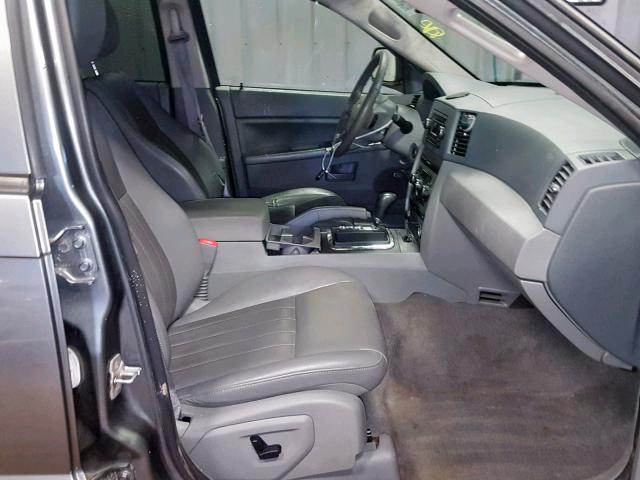 1J8GR48K17C675133 - 2007 JEEP GRAND CHER GRAY photo 5