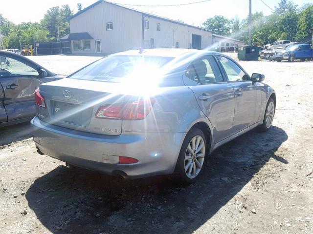 JTHCF5C22A2034600 - 2010 LEXUS IS 250 BLUE photo 4