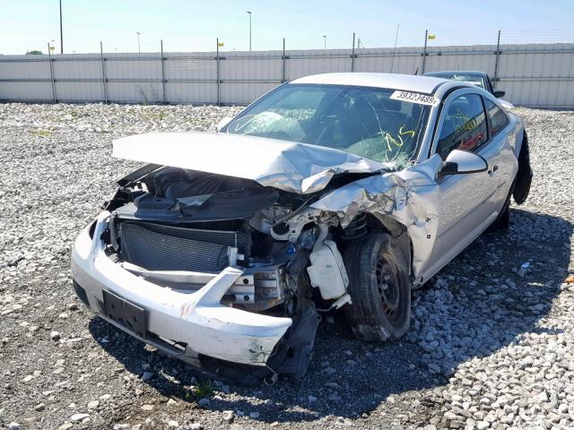 1G1AL18H297152757 - 2009 CHEVROLET COBALT LT SILVER photo 2