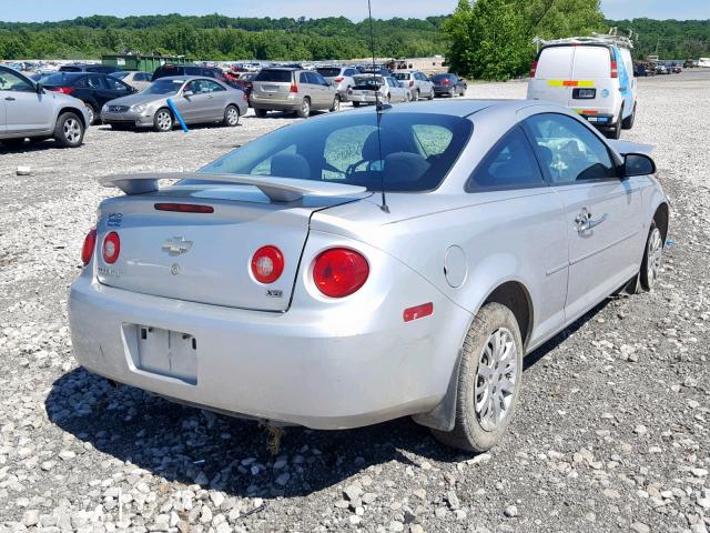 1G1AL18H297152757 - 2009 CHEVROLET COBALT LT SILVER photo 4