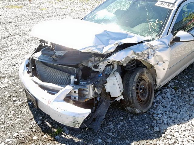 1G1AL18H297152757 - 2009 CHEVROLET COBALT LT SILVER photo 9