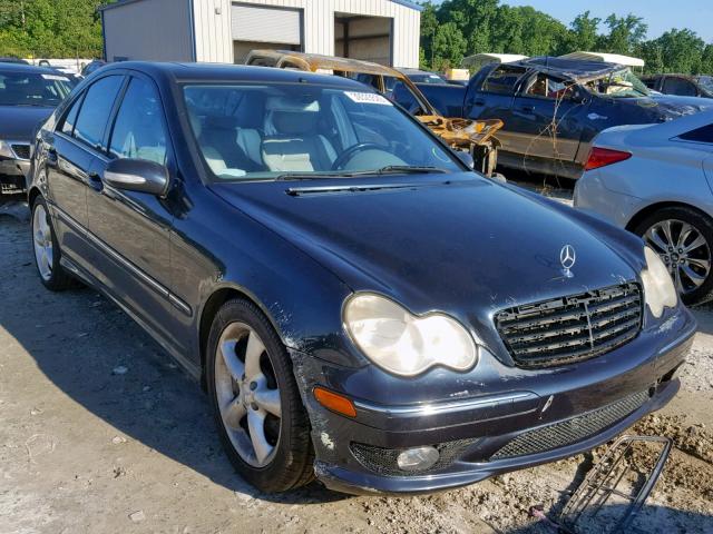 WDBRF40J75F578170 - 2005 MERCEDES-BENZ C 230K SPO BLACK photo 1