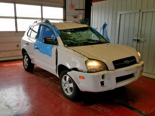 KM8JM12B45U107402 - 2005 HYUNDAI TUCSON GL WHITE photo 1