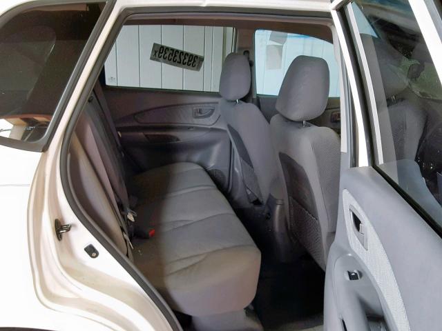 KM8JM12B45U107402 - 2005 HYUNDAI TUCSON GL WHITE photo 6