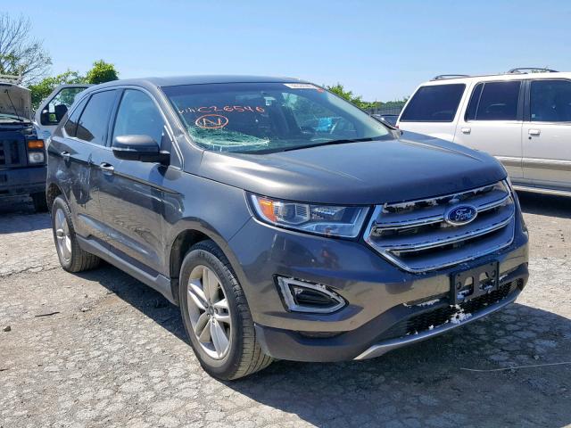 2FMTK4J82FBC26546 - 2015 FORD EDGE SEL CHARCOAL photo 1