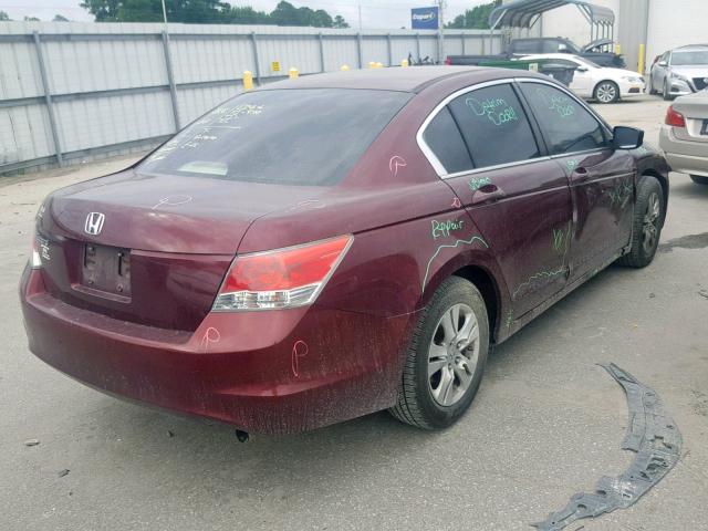 1HGCP26409A089401 - 2009 HONDA ACCORD LXP RED photo 4