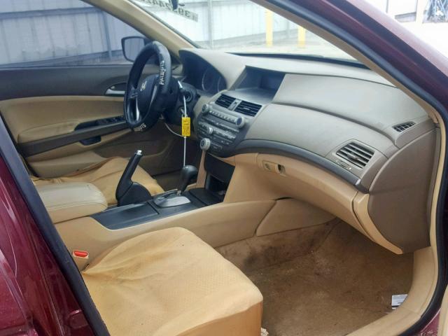 1HGCP26409A089401 - 2009 HONDA ACCORD LXP RED photo 5