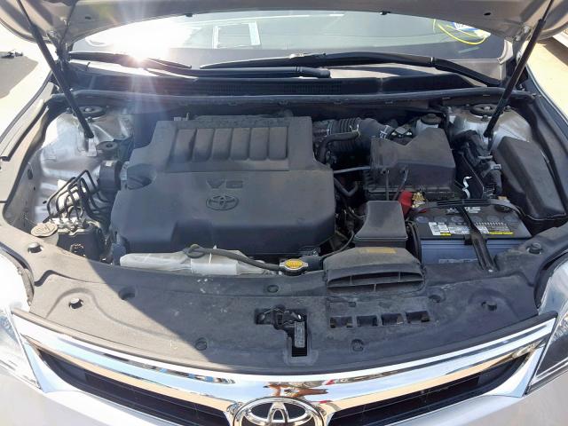 4T1BK1EBXDU027378 - 2013 TOYOTA AVALON BAS SILVER photo 7