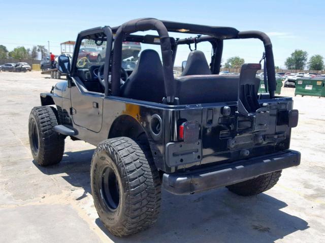 1J4FA29P6YP763172 - 2000 JEEP WRANGLER / BLACK photo 3