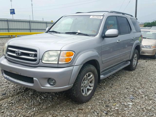 5TDZT38A64S238502 - 2004 TOYOTA SEQUOIA LI SILVER photo 2