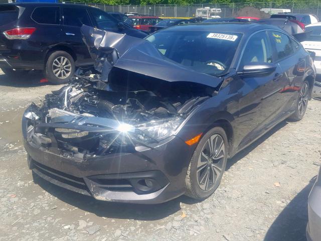 JHMFC1F74JX034185 - 2018 HONDA CIVIC EXL 灰色 照片 2