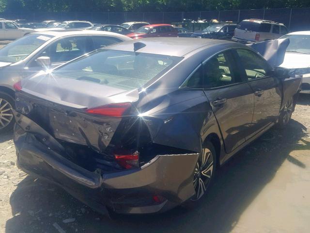 JHMFC1F74JX034185 - 2018 HONDA CIVIC EXL 灰色 照片 4