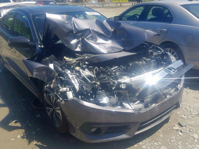 JHMFC1F74JX034185 - 2018 HONDA CIVIC EXL 灰色 照片 9