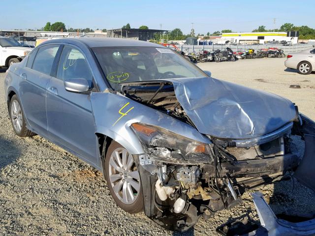 1HGCP3F86BA011347 - 2011 HONDA ACCORD EXL BLUE photo 1