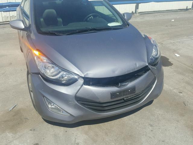 KMHDH6AE1DU012546 - 2013 HYUNDAI ELANTRA CO GRAY photo 9