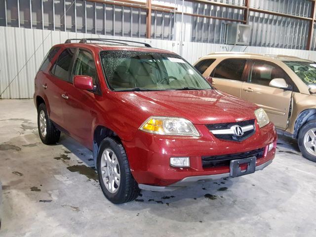 2HNYD18825H551258 - 2005 ACURA MDX TOURIN RED photo 1