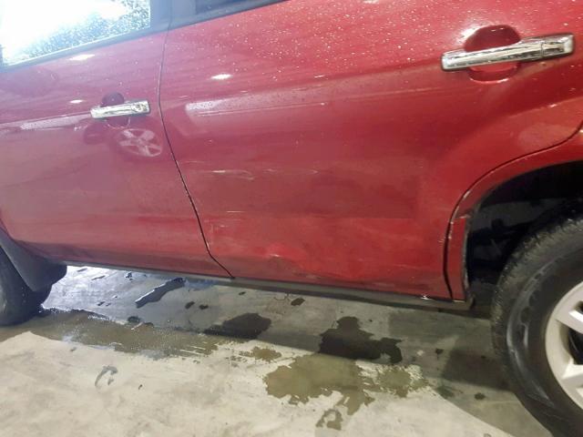 2HNYD18825H551258 - 2005 ACURA MDX TOURIN RED photo 9