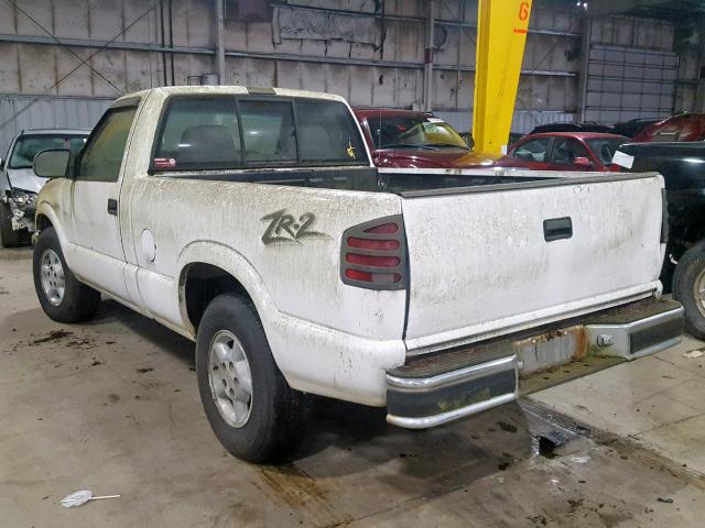 1GCDT14W3Y8162716 - 2000 CHEVROLET S TRUCK S1 WHITE photo 3