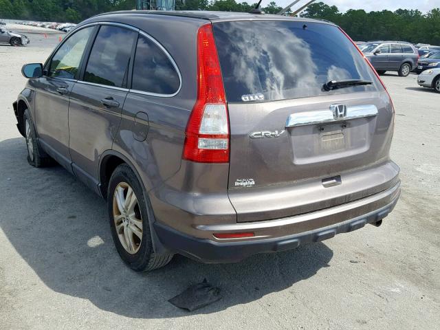 5J6RE3H76BL008823 - 2011 HONDA CR-V EXL CHARCOAL photo 3