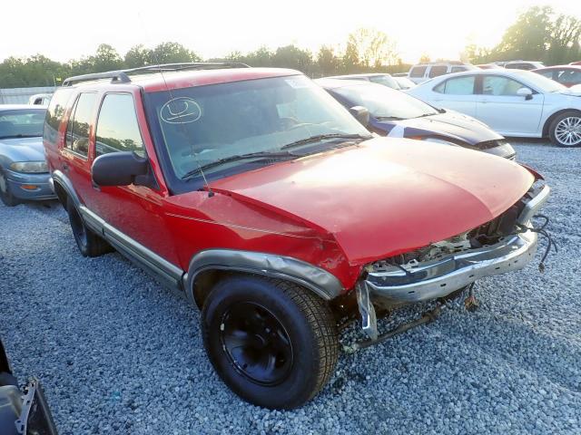 1GNCS13W0X2160589 - 1999 CHEVROLET BLAZER RED photo 1