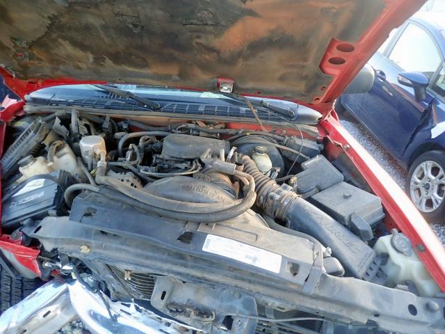 1GNCS13W0X2160589 - 1999 CHEVROLET BLAZER RED photo 7