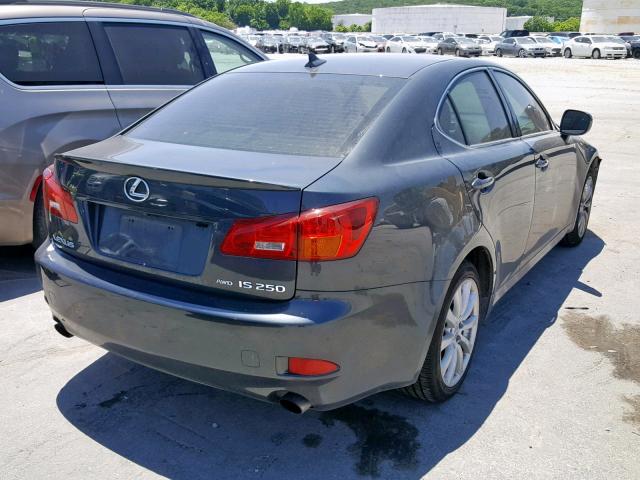 JTHCK262485020390 - 2008 LEXUS IS 250 GRAY photo 4