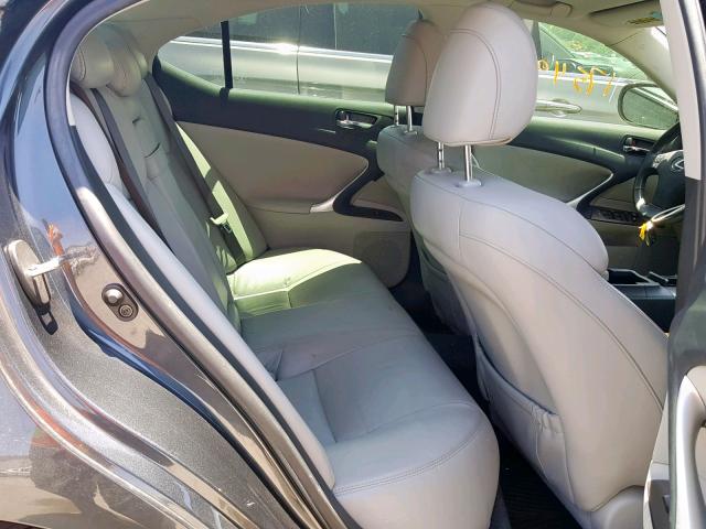 JTHCK262485020390 - 2008 LEXUS IS 250 GRAY photo 6