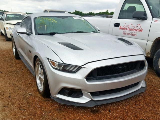 1FA6P8CF9F5347879 - 2015 FORD MUSTANG GT SILVER photo 1