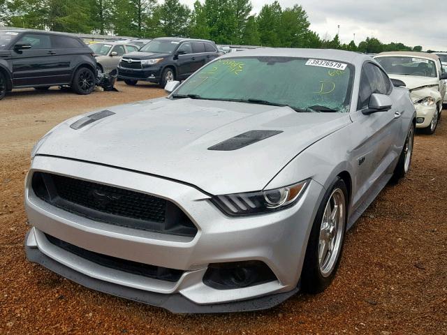 1FA6P8CF9F5347879 - 2015 FORD MUSTANG GT SILVER photo 2